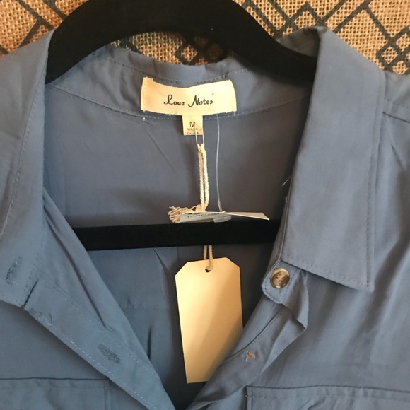 Blue button down - Picture 3 of 3